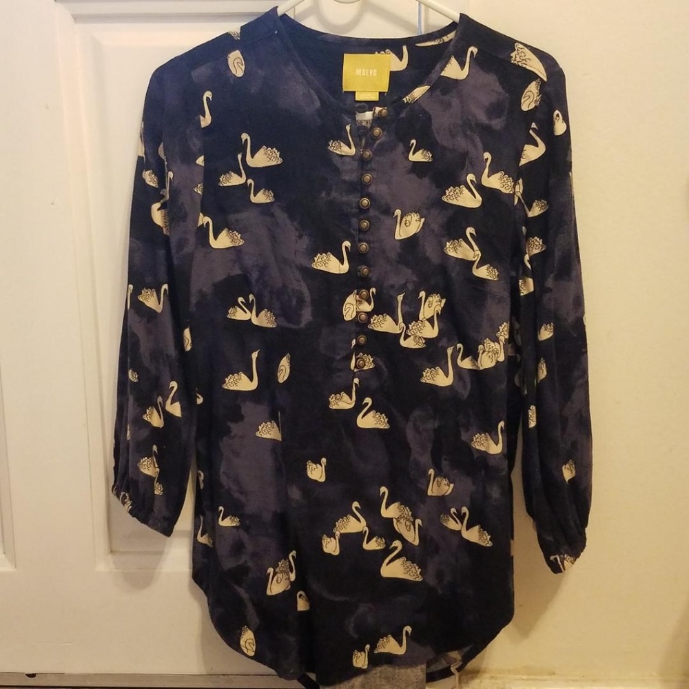 Anthropologie Maeve Swan Top Size XS - Picture 1 of 2